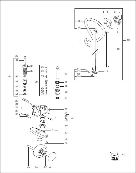 Jungheinrich AM22 Hydraulic Pump Drawings